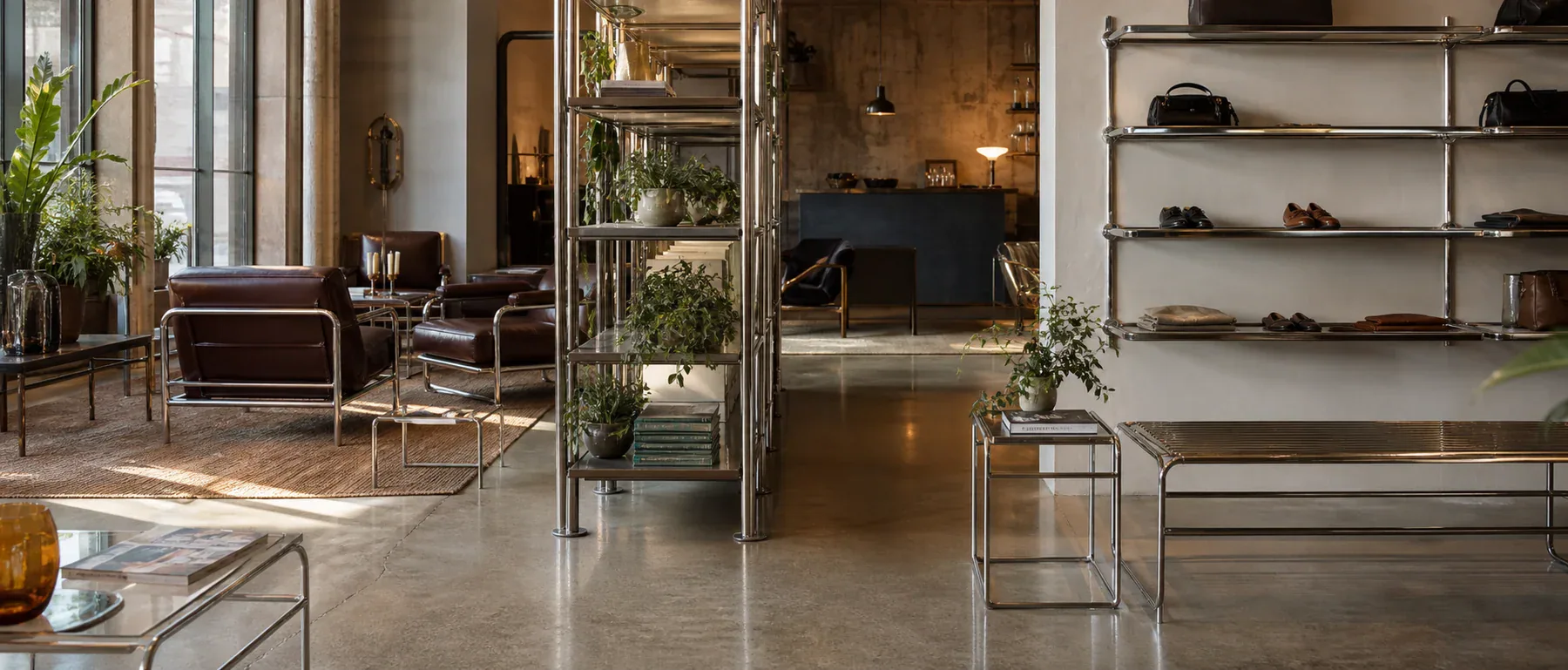 Applications of pipes and metal components in the furniture sector