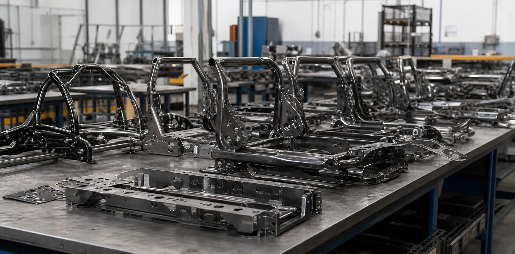 Applicazioni di sottogruppi e telai metallici nel settore automotive