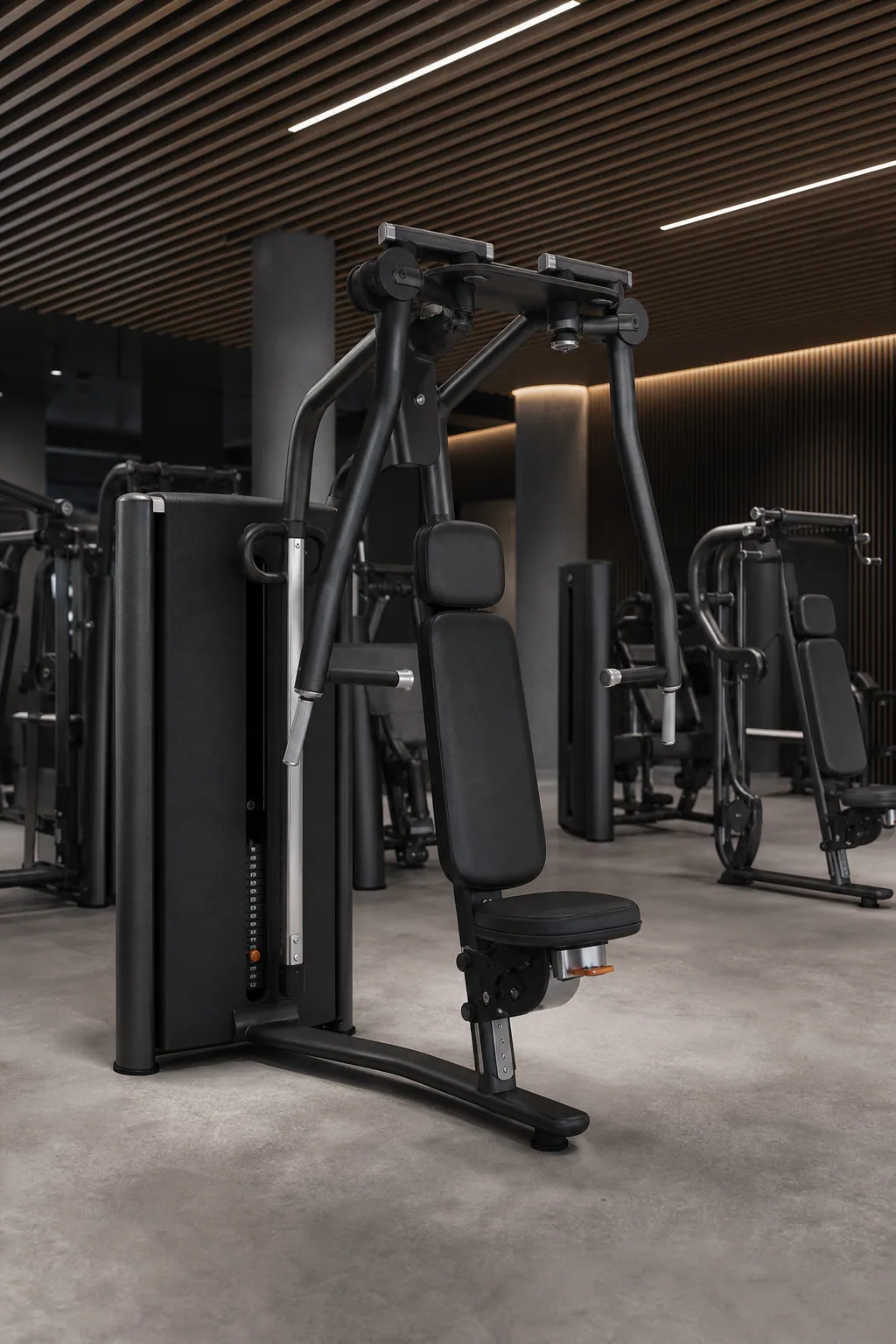 Macchina fitness professionale con struttura tubolare metallica
